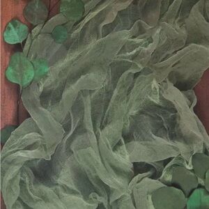 Sage Green Cheesecloth Gauze Table Runners